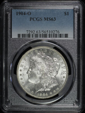 Obverse of this 1904-O Morgan Dollar PCGS MS-63