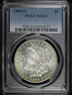 Obverse of this 1904-O Morgan Dollar PCGS MS-63