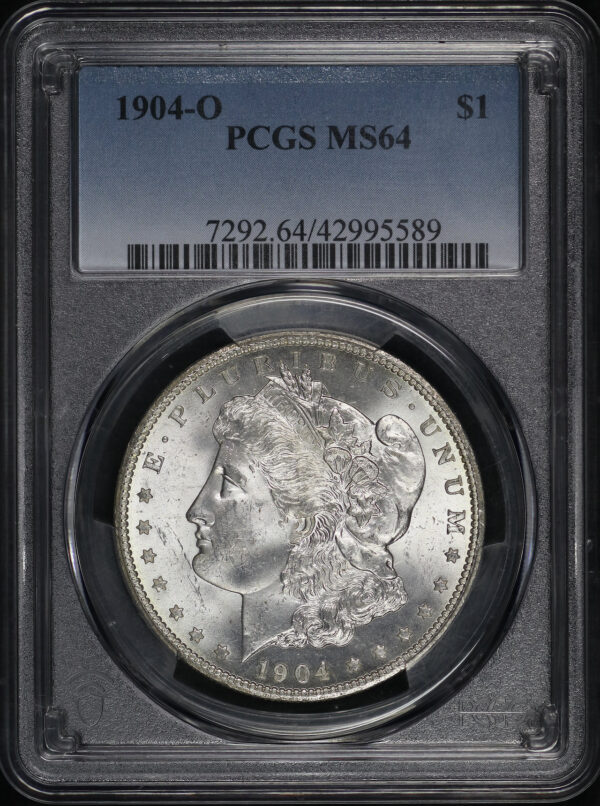 Obverse of this 1904-O Morgan Dollar PCGS MS-64