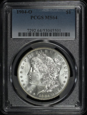 Obverse of this 1904-O Morgan Dollar PCGS MS-64
