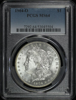 Obverse of this 1904-O Morgan Dollar PCGS MS-64