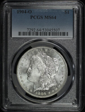 Obverse of this 1904-O Morgan Dollar PCGS MS-64