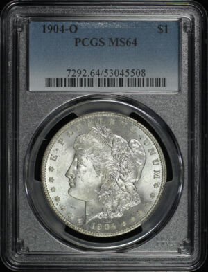 Obverse of this 1904-O Morgan Dollar PCGS MS-64