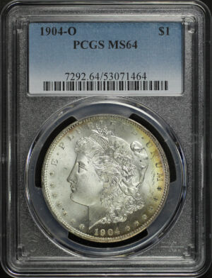Obverse of this 1904-O Morgan Dollar PCGS MS-64