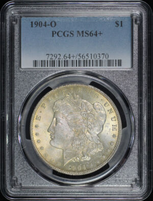 Obverse of this 1904-O Morgan Dollar PCGS MS-64+
