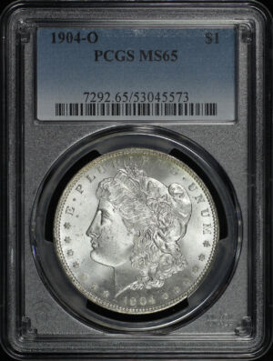 Obverse of this 1904-O Morgan Dollar PCGS MS-65
