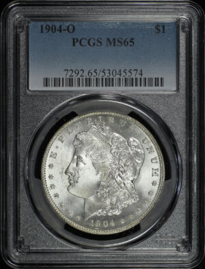 Obverse of this 1904-O Morgan Dollar PCGS MS-65