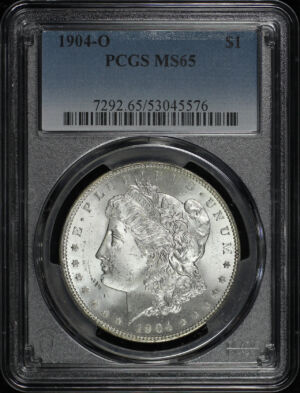 Obverse of this 1904-O Morgan Dollar PCGS MS-65