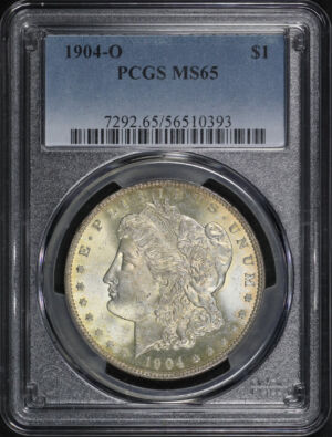Obverse of this 1904-O Morgan Dollar PCGS MS-65