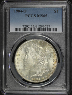 Obverse of this 1904-O Morgan Dollar PCGS MS-65