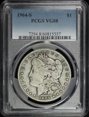 Obverse of this 1904-S Morgan Dollar PCGS VG-08
