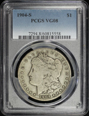 Obverse of this 1904-S Morgan Dollar PCGS VG-08