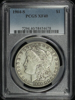 Obverse of this 1904-S Morgan Dollar PCGS XF-40