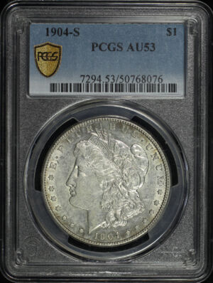 Obverse of this 1904-S Morgan Dollar PCGS AU-53
