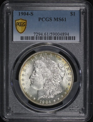 Obverse of this 1904-S Morgan Dollar PCGS MS-61