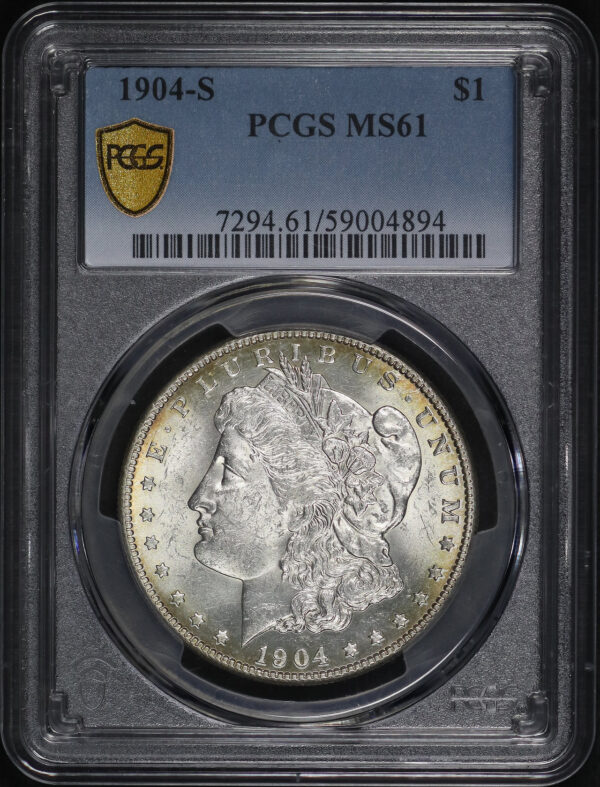 Obverse of this 1904-S Morgan Dollar PCGS MS-61
