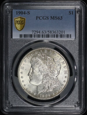 Obverse of this 1904-S Morgan Dollar PCGS MS-63