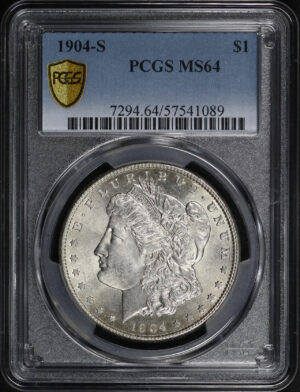 Obverse of this 1904-S Morgan Dollar PCGS MS-64