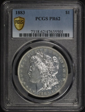 Obverse of this 1883 Morgan Dollar PCGS PR-62