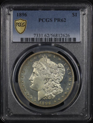 Obverse of this 1896 Morgan Dollar PCGS PR-62