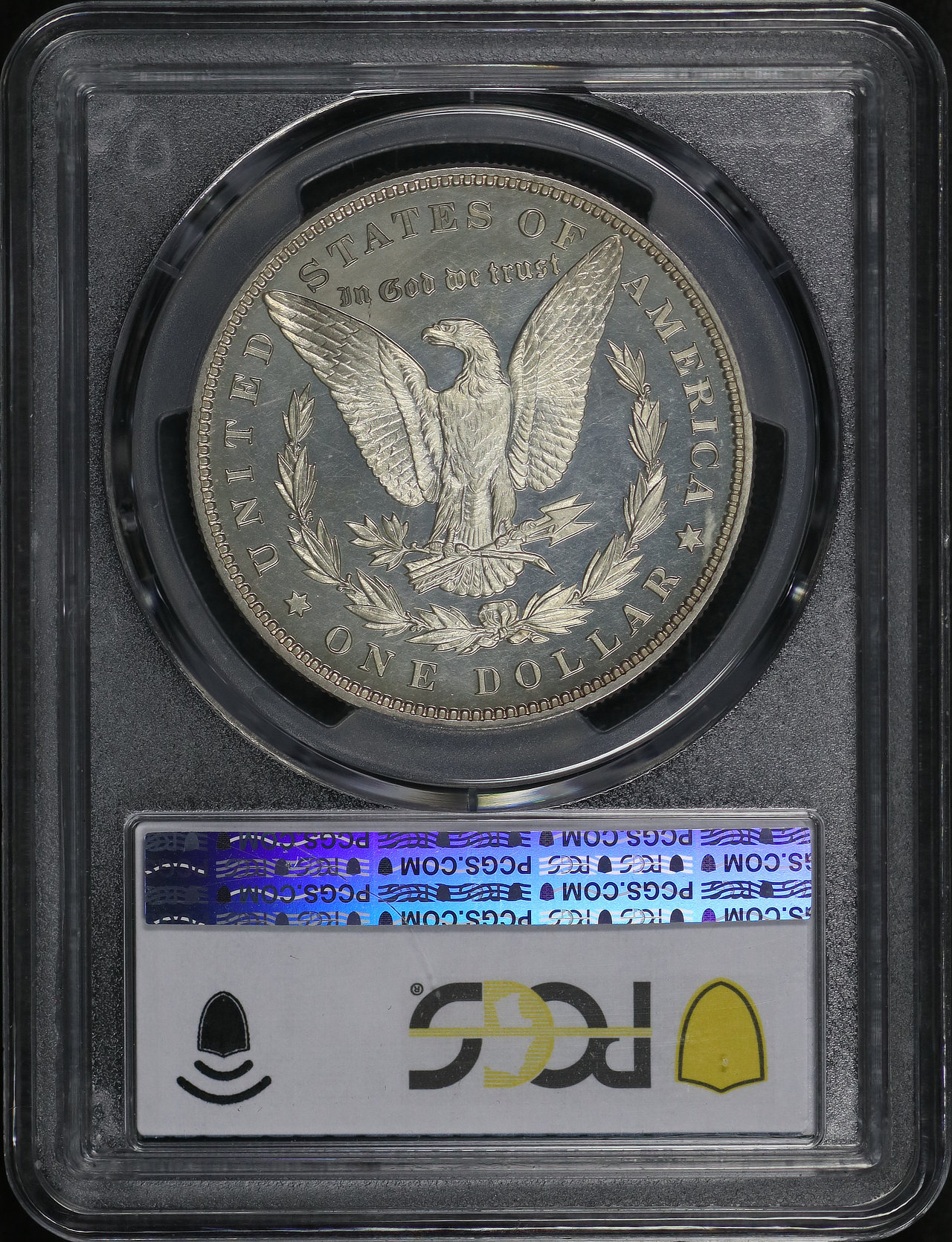 Reverse of this 1896 Morgan Dollar PCGS PR-62