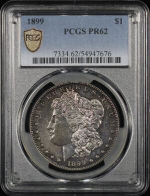 Obverse of this 1899 Morgan Dollar PCGS PR-62