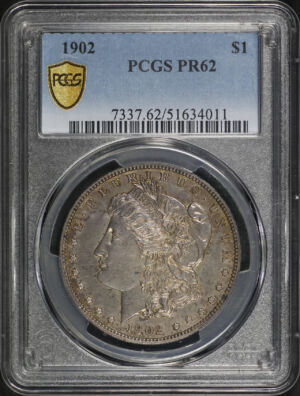 Obverse of this 1902 Morgan Dollar PCGS PR-62