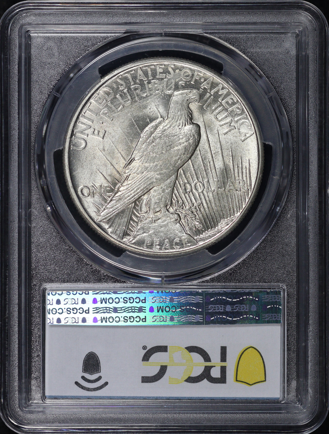 Reverse of this 1921 Peace Dollar PCGS MS-61