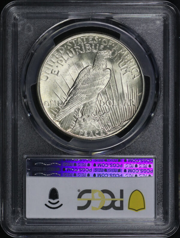 Reverse of this 1921 Peace Dollar PCGS MS-63