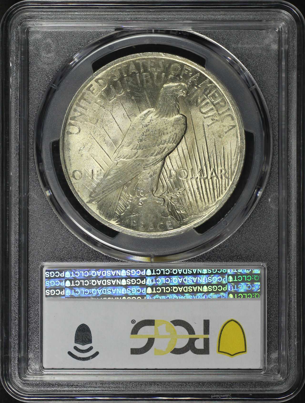 Reverse of this 1922 Peace Dollar PCGS MS-63