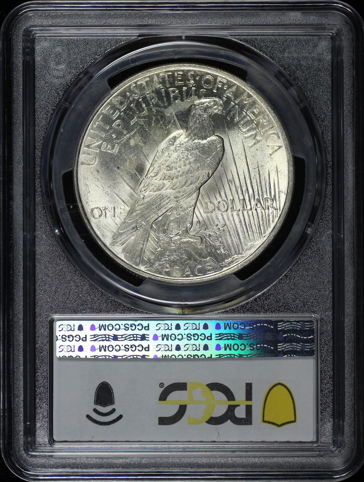 Reverse of this 1922 Peace Dollar PCGS MS-63