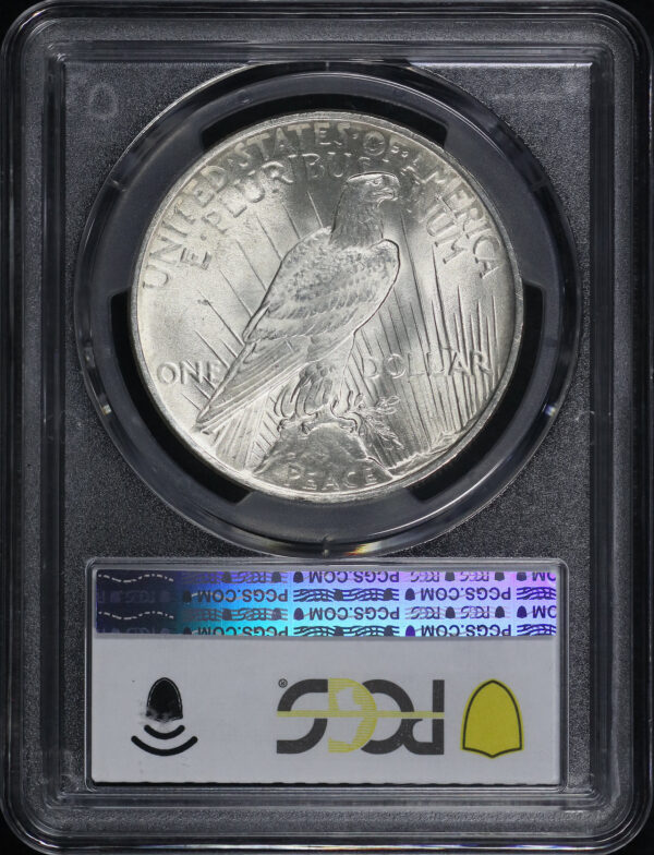 Reverse of this 1922 Peace Dollar PCGS MS-65