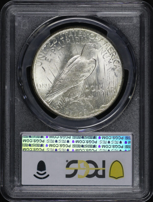 Reverse of this 1922-S Peace Dollar PCGS MS-63