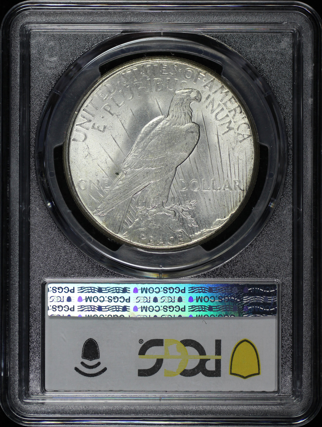 Reverse of this 1922-S Peace Dollar PCGS MS-63
