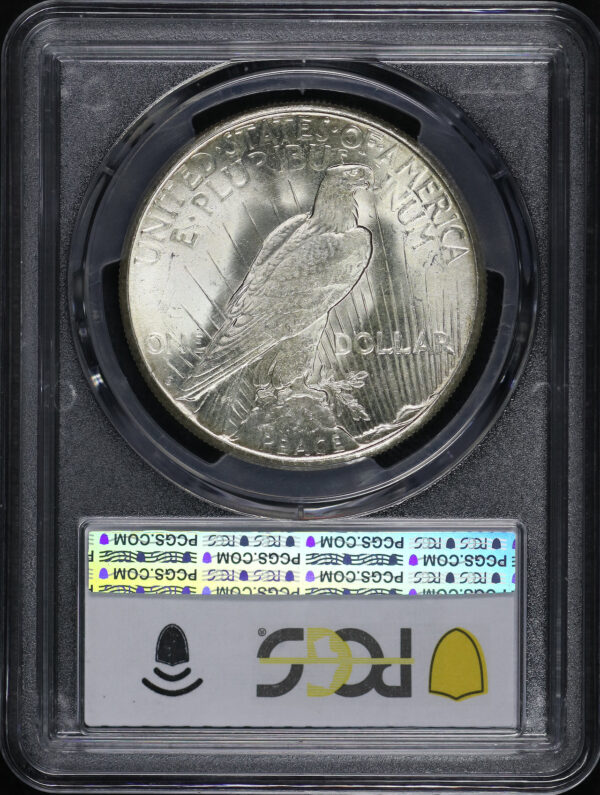 Reverse of this 1922-S Peace Dollar PCGS MS-65+ CAC