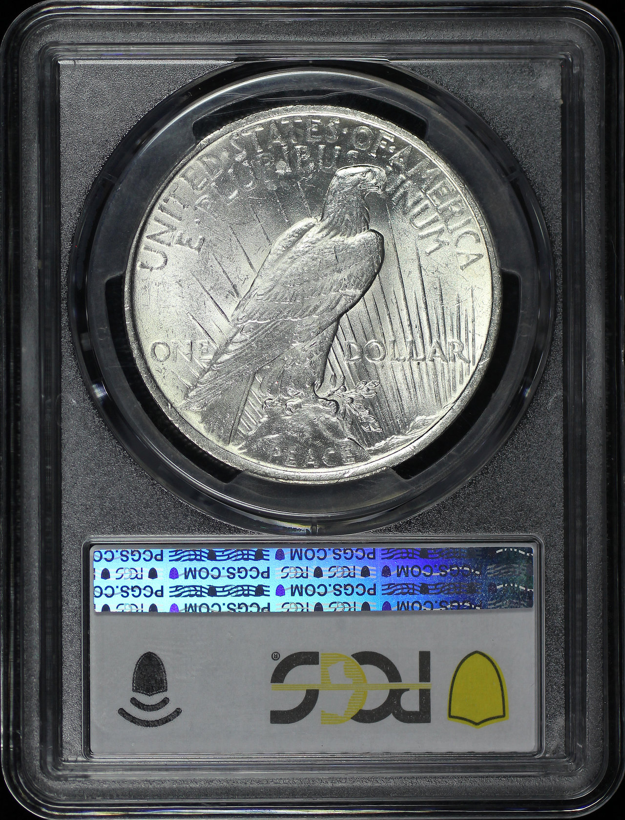 Reverse of this 1923 Peace Dollar PCGS MS-62