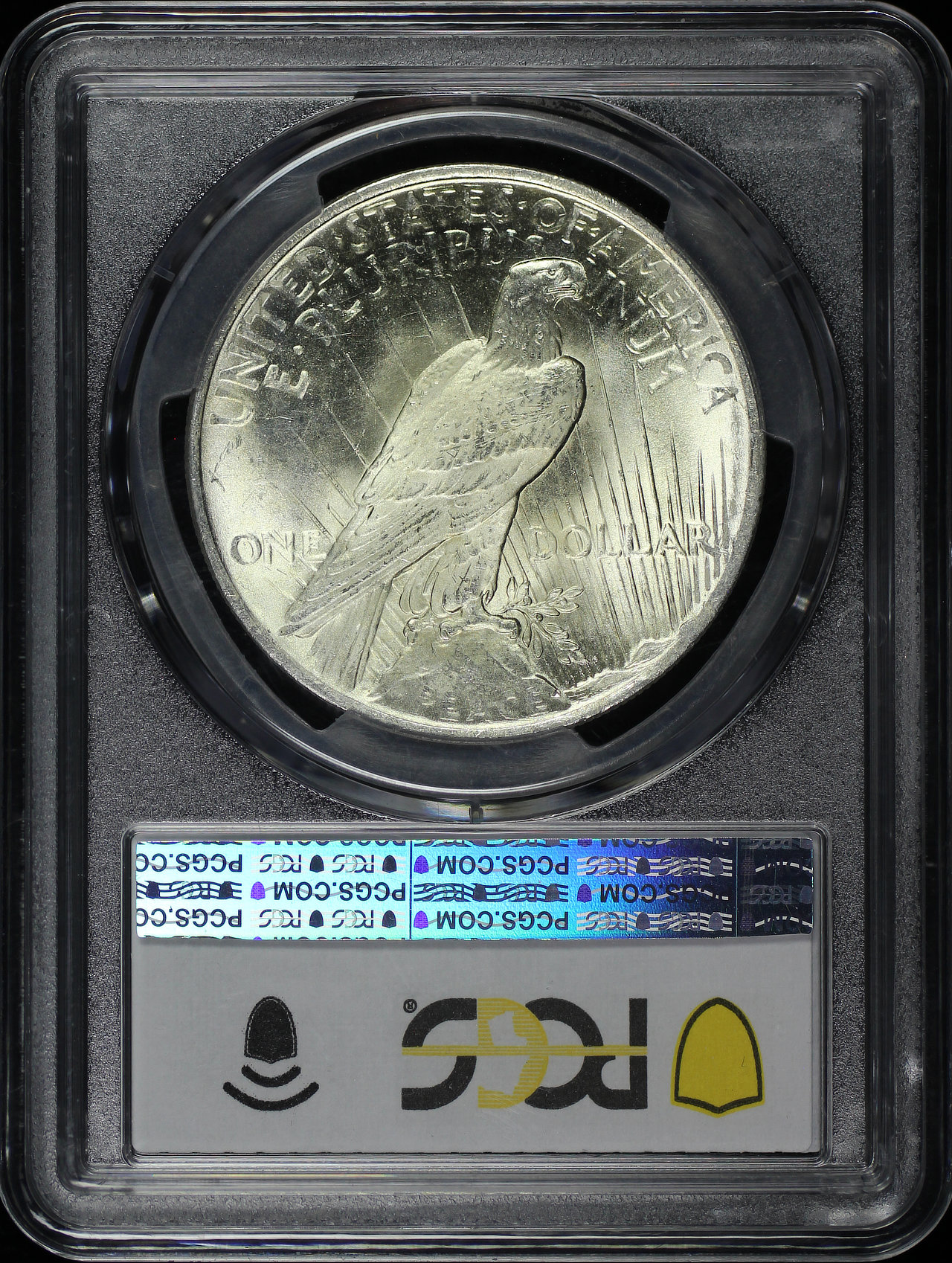Reverse of this 1923 Peace Dollar PCGS MS-63