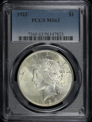 Obverse of this 1923 Peace Dollar PCGS MS-63