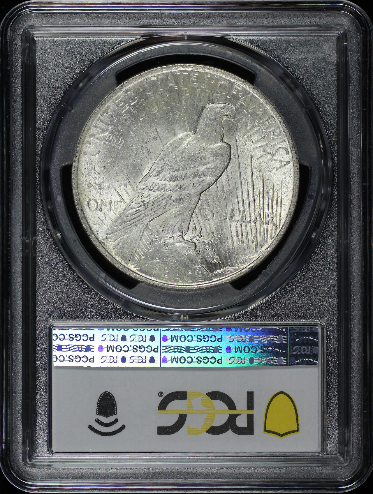 Reverse of this 1923 Peace Dollar PCGS MS-63