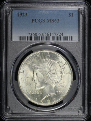 Obverse of this 1923 Peace Dollar PCGS MS-63