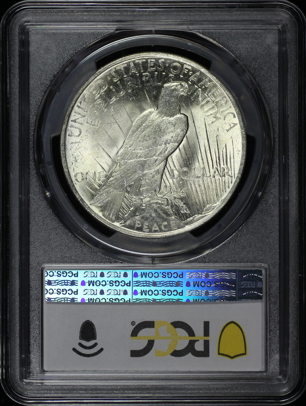 Reverse of this 1923 Peace Dollar PCGS MS-63