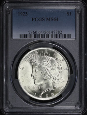 Obverse of this 1923 Peace Dollar PCGS MS-64