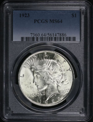 Obverse of this 1923 Peace Dollar PCGS MS-64