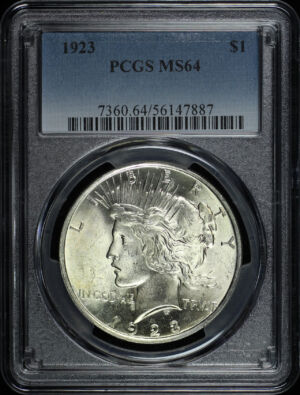 Obverse of this 1923 Peace Dollar PCGS MS-64