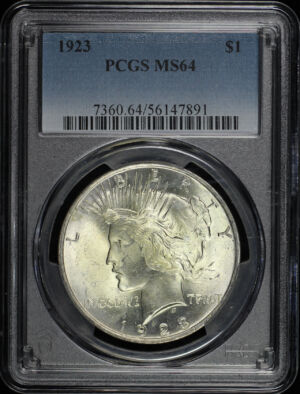 Obverse of this 1923 Peace Dollar PCGS MS-64