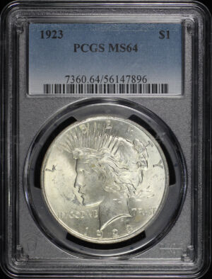 Obverse of this 1923 Peace Dollar PCGS MS-64