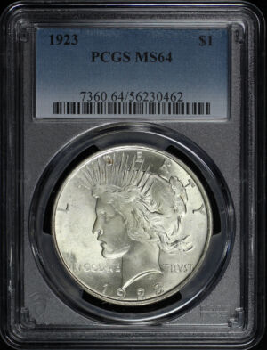 Obverse of this 1923 Peace Dollar PCGS MS-64