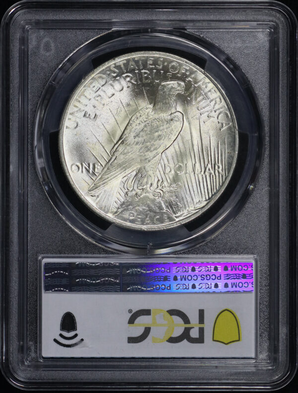 Reverse of this 1923 Peace Dollar PCGS MS-66