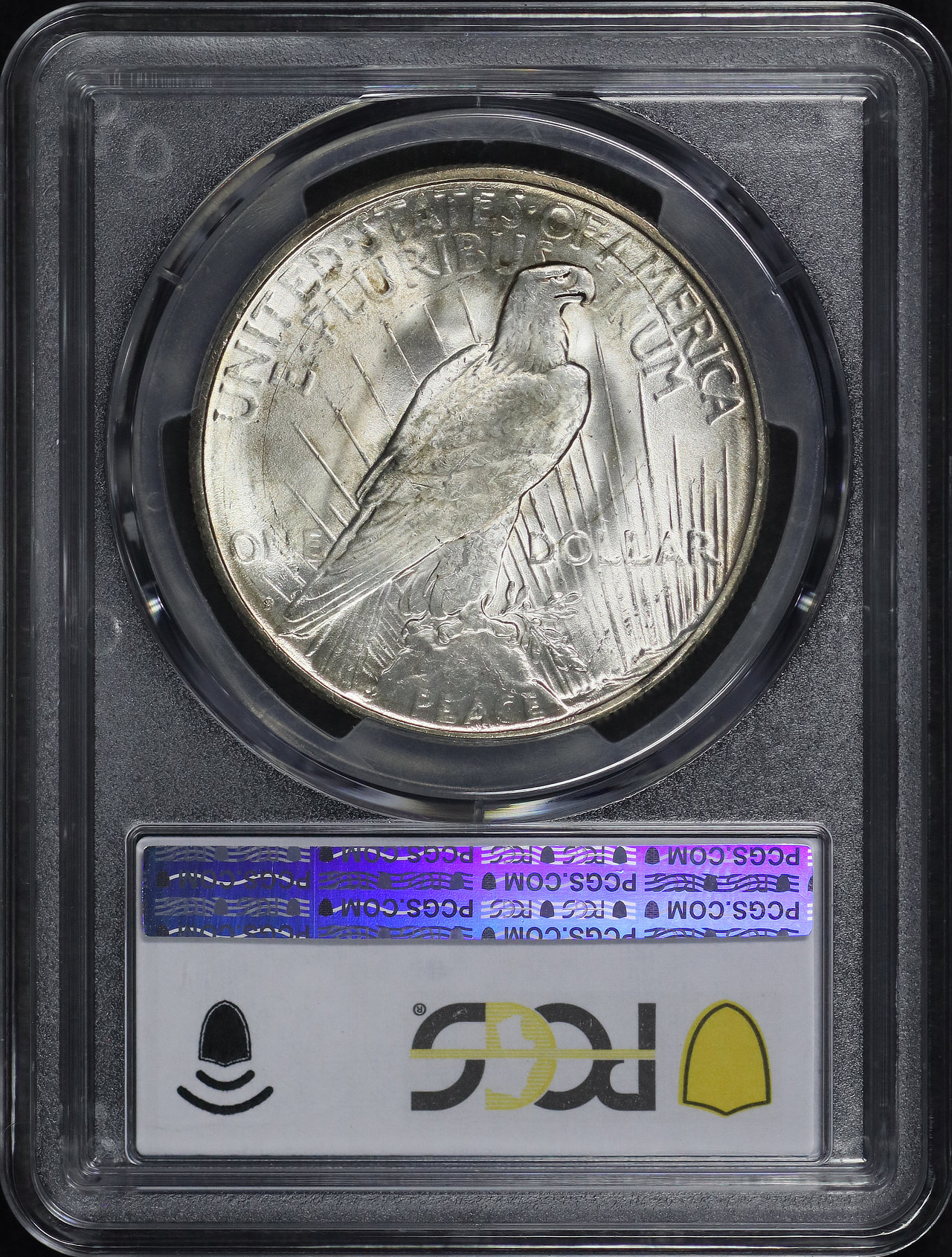 Reverse of this 1923-S Peace Dollar PCGS MS-63