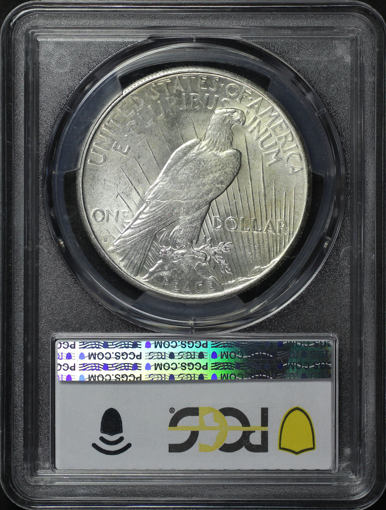 Reverse of this 1924-S Peace Dollar PCGS MS-61